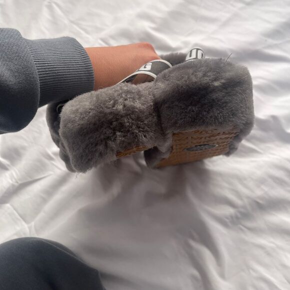 UGG Fluff Yeah Gray Slide - Picture 9 of 11